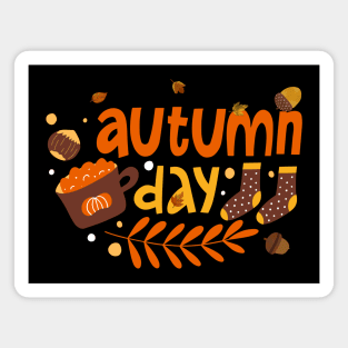 Autumn Day Season Happy Halloween Thanksgiving and Fall Color Lovers Magnet